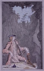 Dick Turpin se cachant dans une grotte, tiré de 