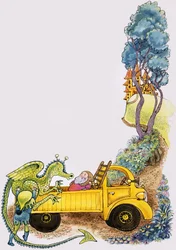 Dragon dans un camion