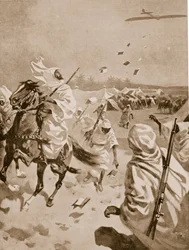 Largage de brochures sur les Arabes pendant la guerre italo-turque, 1911-12