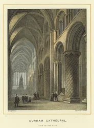 Cathédrale de Durham, vue de la nef