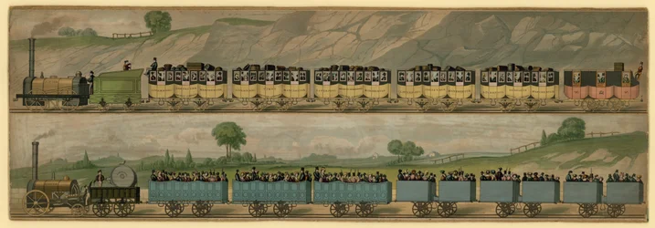 Premier train de passagers