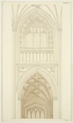 Côté est du transept sud de St Mary Redcliffe