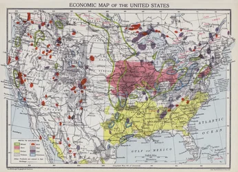 Carte économique des États-Unis