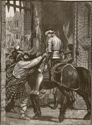 Édimbourg après Flodden, illustration de Cassells Illustrated History of England