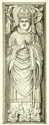 Effigie de Guillaume de Wykeham sur sa tombe dans la cathédrale de Winchester