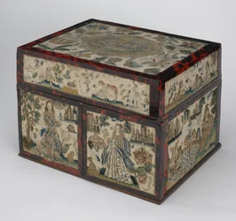 Coffret brodé, vers 1660