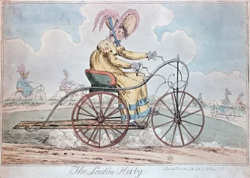Dessin humoristique anglais "La Dame Hobby"