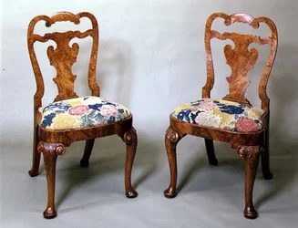 Chaises anglaises, début du 18e siècle