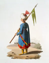 Porte-enseigne des spahis, 1818