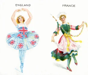 Entente Cordiale, cartes de cigarettes, 1915