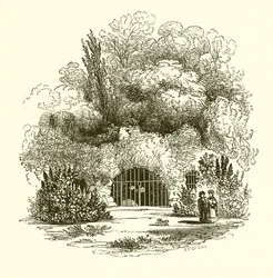 Entrée de la grotte de Pope
