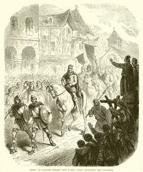 Entrée de Charles Martel à Paris, après avoir vaincu les Sarrasins