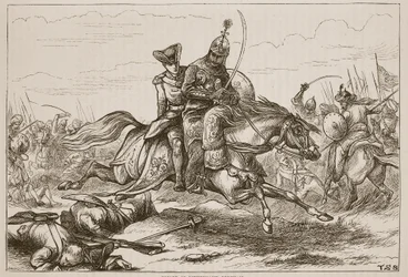 Évasion du lieutenant Goreham, illustration de Cassell