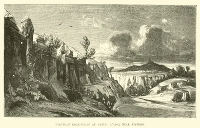 Tombes rupestres étrusques à Castel d