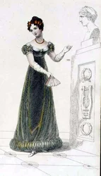 Robe de soirée, planche de mode de l