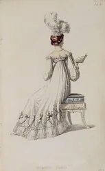 Robe de soirée, planche de mode de Ackermann