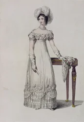 Robe de soirée, planche de mode de Ackermann