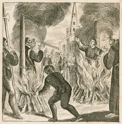 Exécution des évêques Ridley et Latimer, Oxford