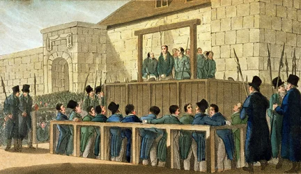 Exécution de John Thurtell (1794-1824) à la prison de Hertford en 1824