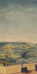 Paysage étendu vu de Rodborough Fort, vers 1764 (détail)