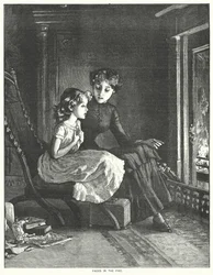 Visages dans le feu (gravure)