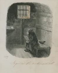Fagin dans la cellule des condamnés