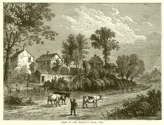 Ferme dans Regents Park, 1750