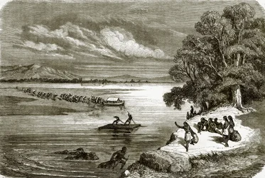 Bac sur le Rio Colorado