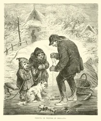 Pêche en hiver en Hollande