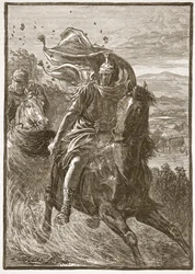 La fuite de Pompée du champ de bataille de Pharsale