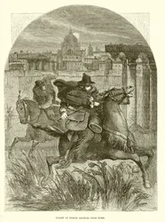 Fuite du prince Charles de Rome