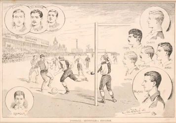 Football - Ironopolis contre Stockton, 1892