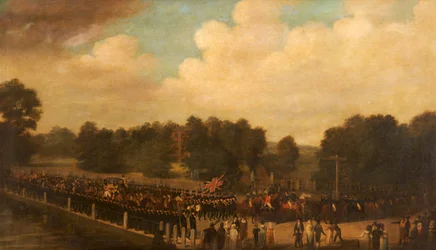 Francis Dukinfield Astley en procession en tant que haut shérif, vers 1806-7