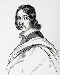 Francis Moore, médecin et astrologue britannique, tiré de Old England: A Pictorial Museum, publié en 1847