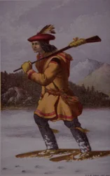 Trappeur français au Canada au XVIIIe siècle
