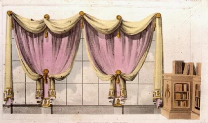 Rideau de bibliothèque française, planche 41 de Ackermann