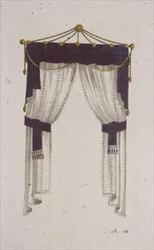 Rideau de fenêtre française, planche 30 de Ackermann