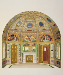 Décoration à fresque dans la maison d
