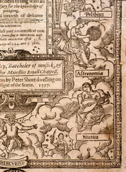 Frontispice de A Plaine and Easie Introduction to Practicall Musicke par Thomas Morley, Détail, 1597