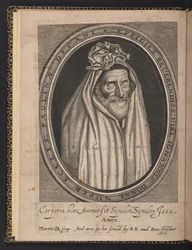Frontispice de Deaths Duell de John Donne