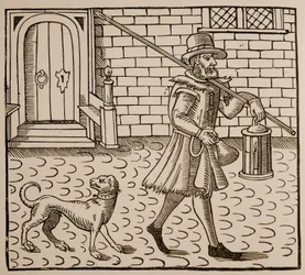Frontispice de The Bellman of London, par Thomas Dekker (1572-1632), 1616