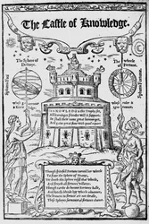 Frontispice du Château de la connaissance par Robert Recorde, 1556