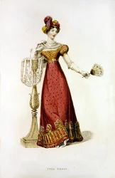 Robe de cérémonie, planche de mode de l
