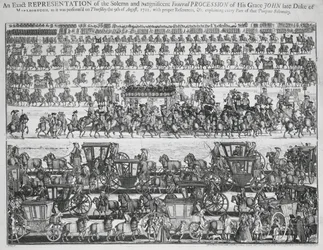Cortège funèbre pour le duc de Marlborough