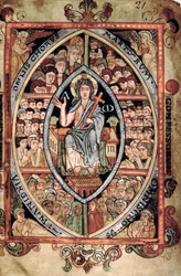 Christ en majesté, du Psautier d