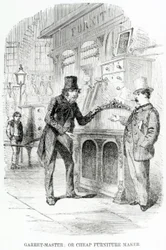 Garret-Master, ou fabricant de meubles bon marché, vers 1840