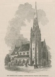 Vue générale de la nouvelle église de Saint Gabriel