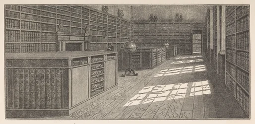 Bibliothèque de George III, La Grande (ou Ouest) Bibliothèque, Buckingham House, de Frederick Augusta Barnard, Bibliothecae regiae catalogus, volume I