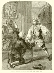 George II recevant de Walpole l