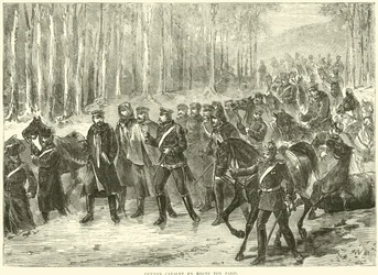 Cavalerie allemande en route pour Paris